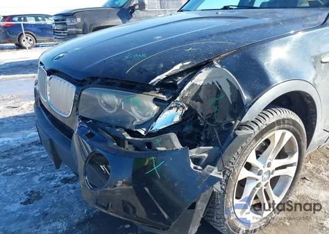 2007 BMW X3 3.0Si z USA, uszkodzony, nr VIN WBXPC93487WF01756